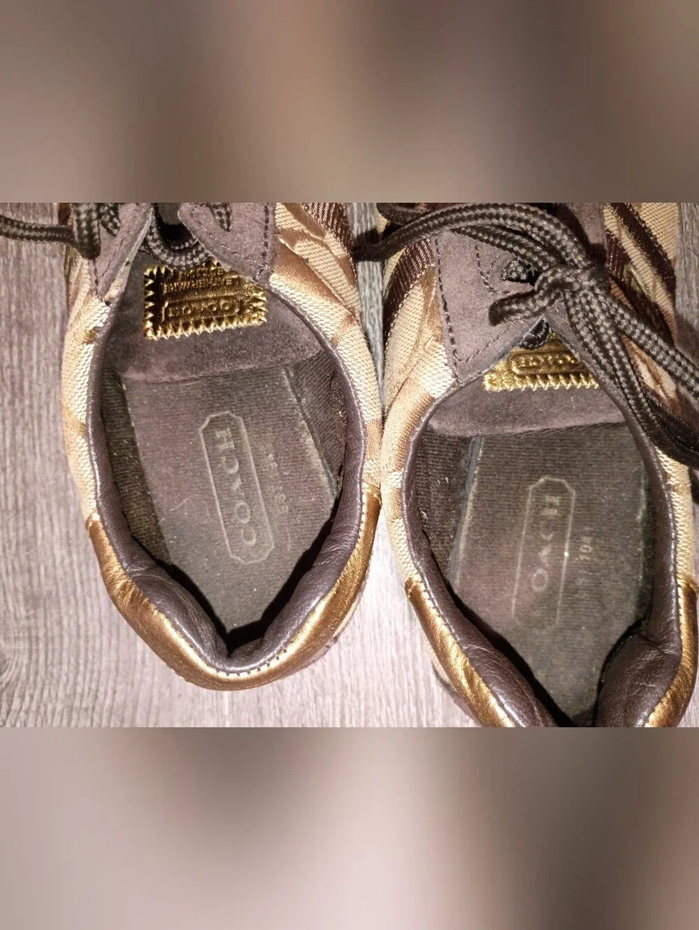 Coach Signature Canvas Sneaker in Brown/Beige